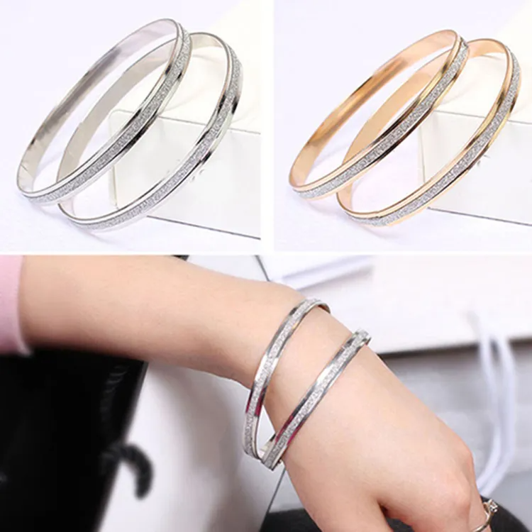 Elegant Frosted Cuff Bracelet