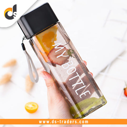 EdgeFlow: Square Design Plastic Water Bottle