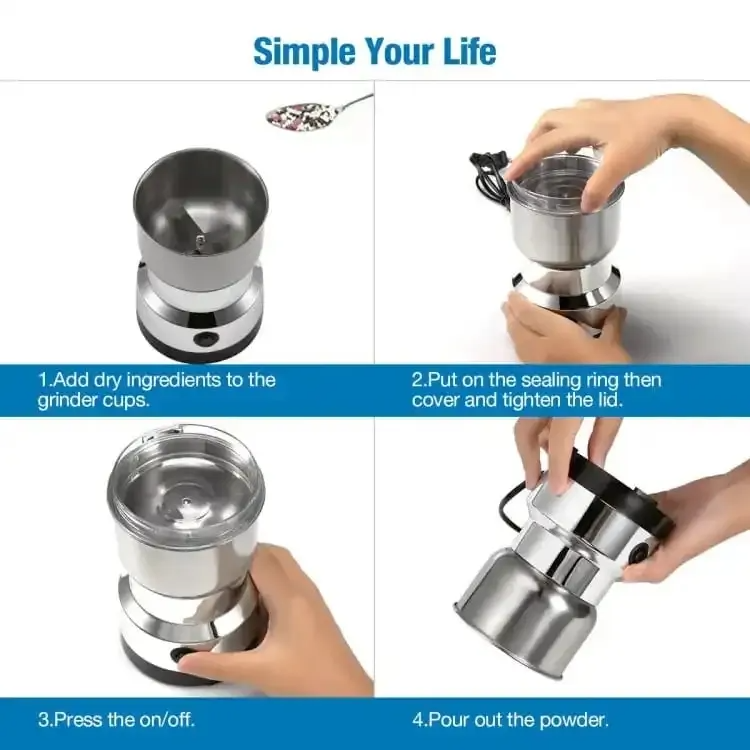 2-in-1 Multi-Function Electric Grinder & Juicer Blender