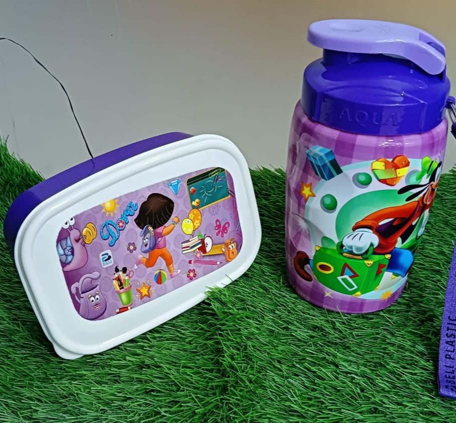 2 in 1 Lunch box and Bottle Set