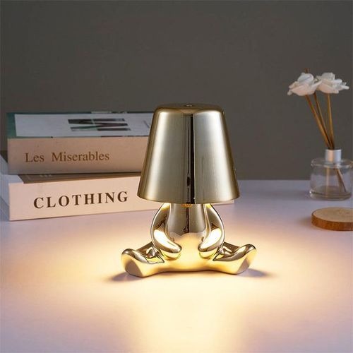 USB Rechargeable Metalic Golden Lamp