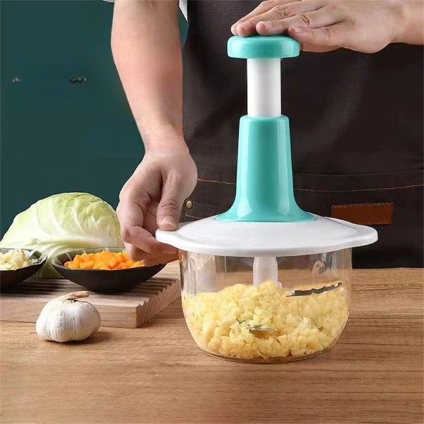 Multifunctional Manual Push Chopper 2-Liter