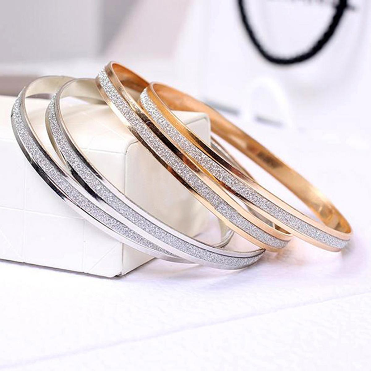 Elegant Frosted Cuff Bracelet