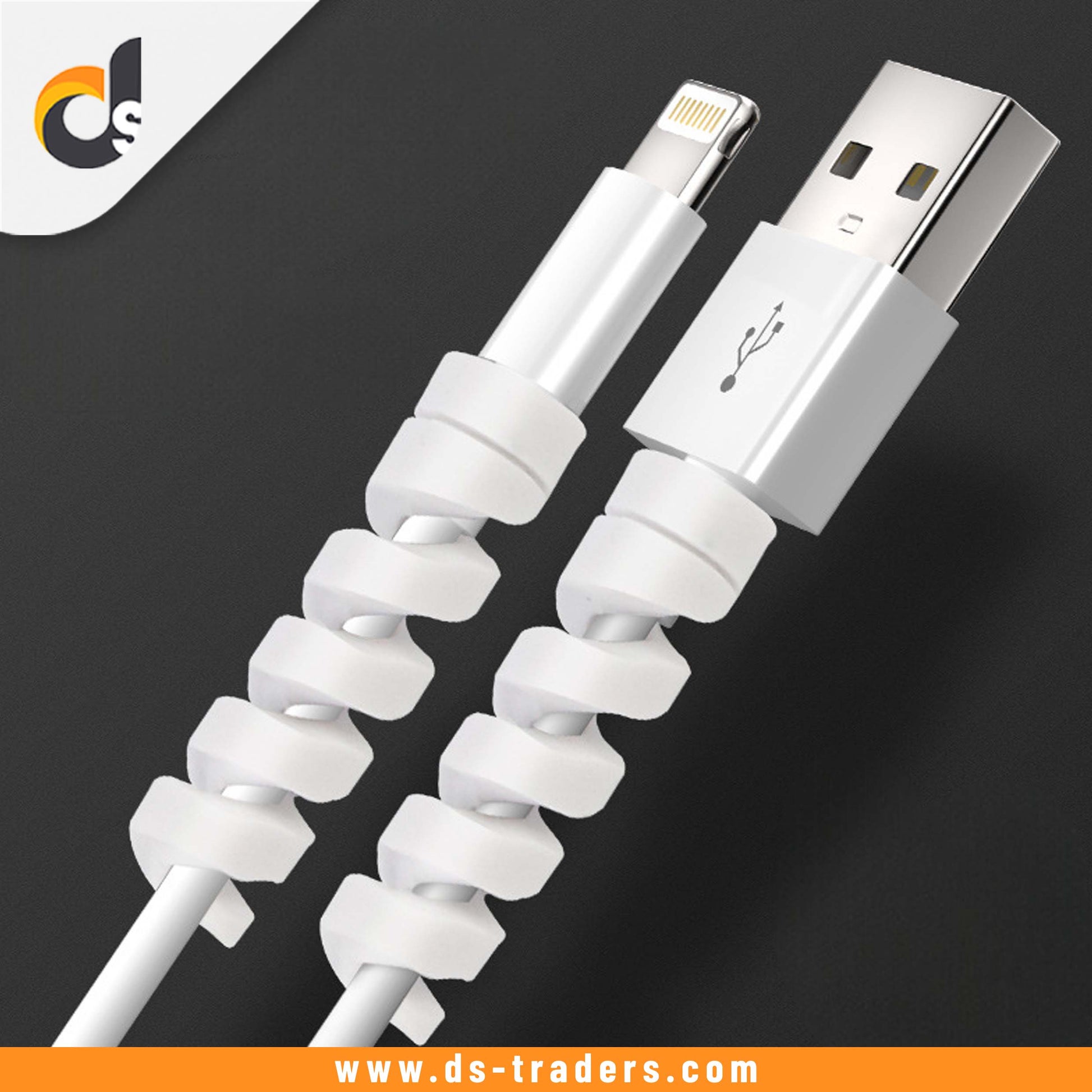 4 Pcs Spiral Silicone Cable Protectors.