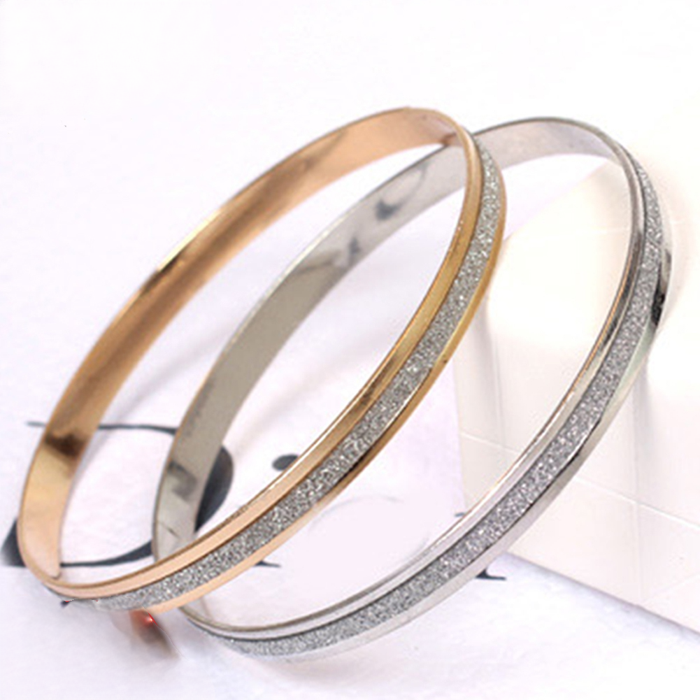 Elegant Frosted Cuff Bracelet