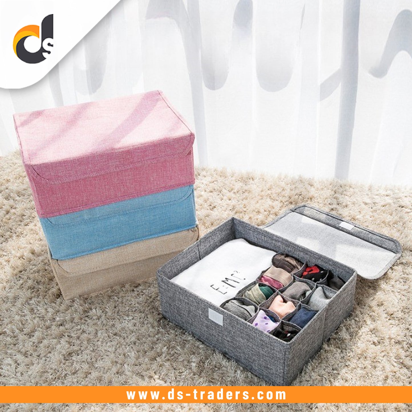 Socks & Under garments Clothing Organizer Container Box.