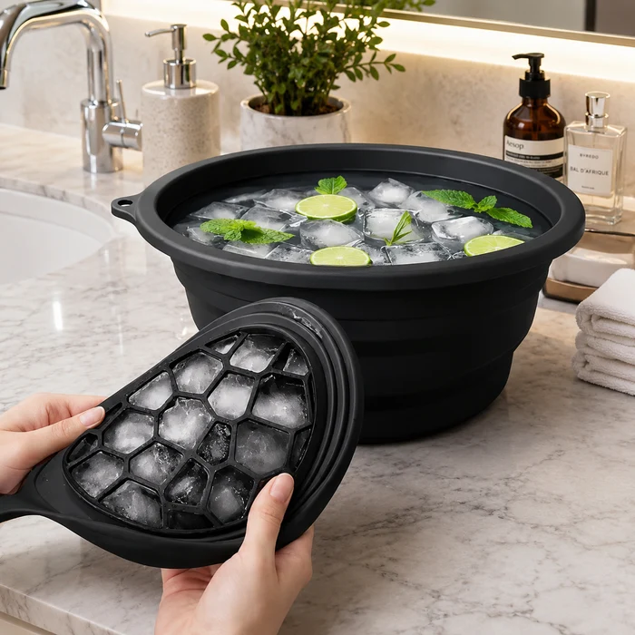 Portable Silicone Face Ice Beauty Bowl