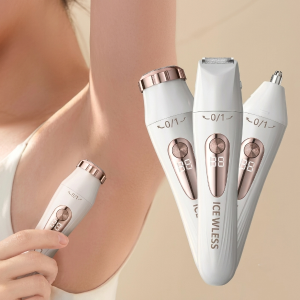3-in-1 Rechargeable Beauty Razor & Eyebrow Trimmer