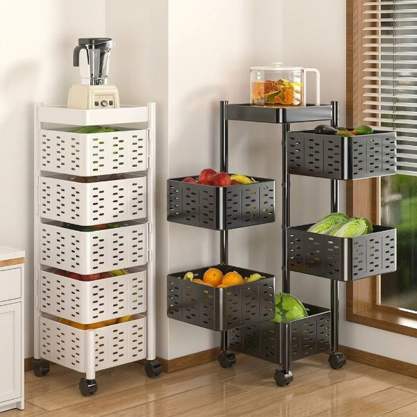5-Layer Kitchen Storage Basket Rack