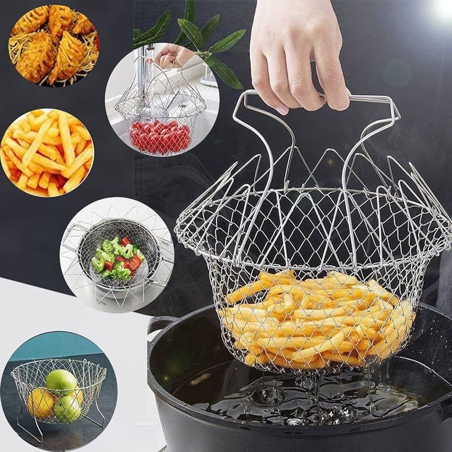 Multifunctional Folding Frying Chef Basket.