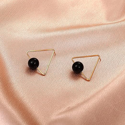 Elegant Triangle Rhinestone Earrings