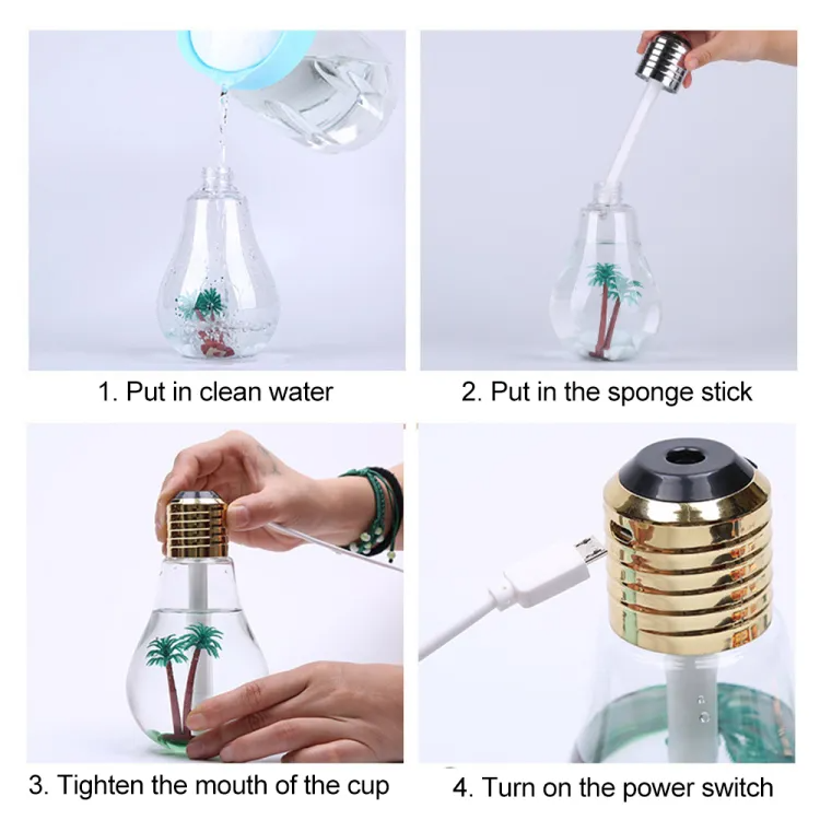 Unique Bulb Shape Air Humidifier