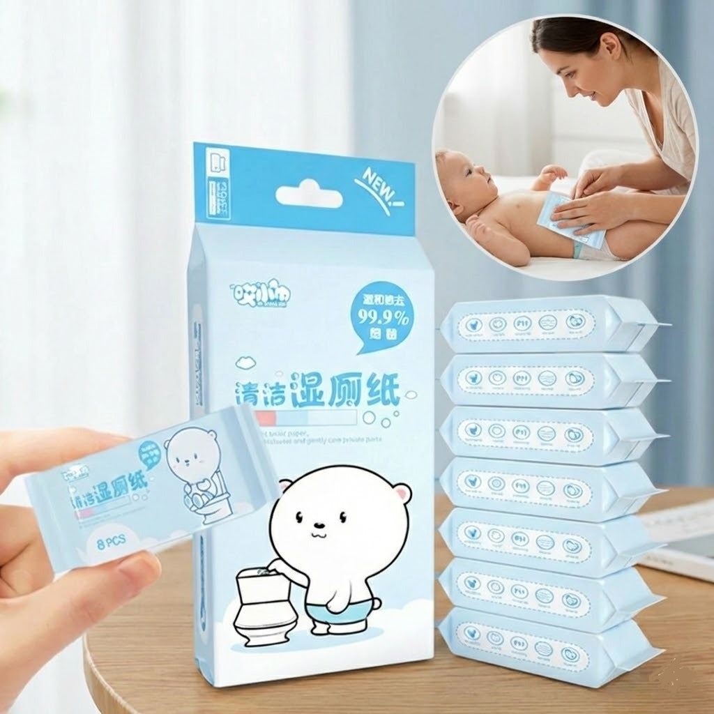 Pocket Size Portable Cleaning Wipes (64PCs)