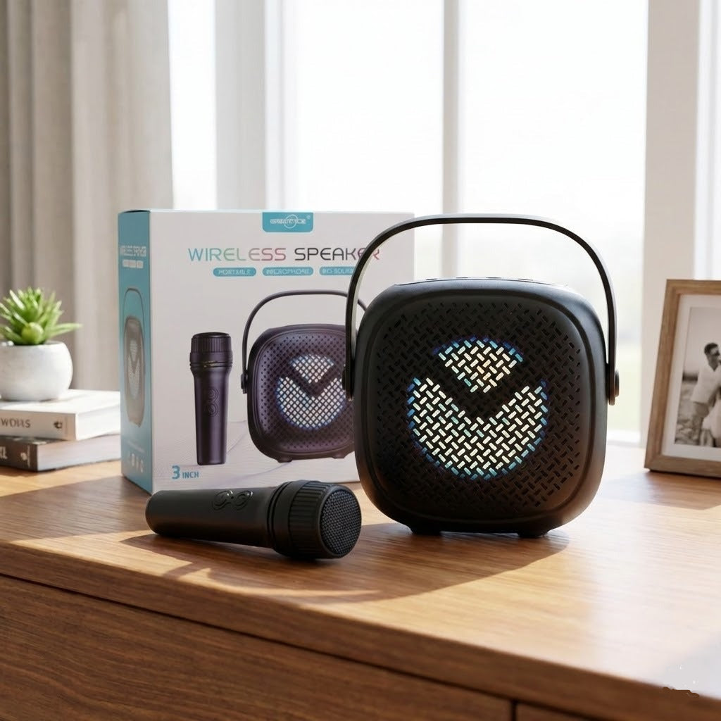 Rechargeable Wireless Bluetooth Speaker with Mic