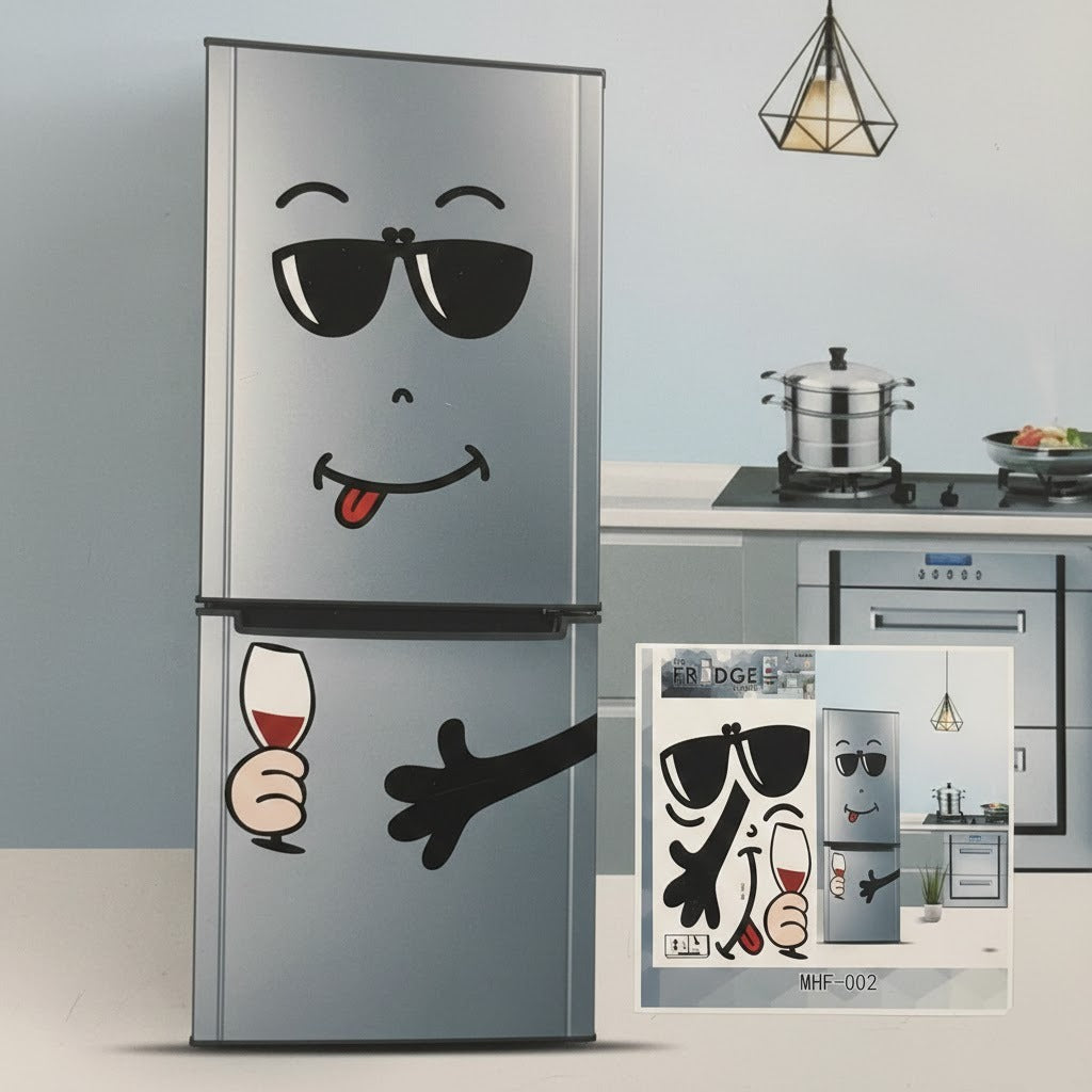 Self Adhesive Smiley Fridge Sticker (Random Sticker)