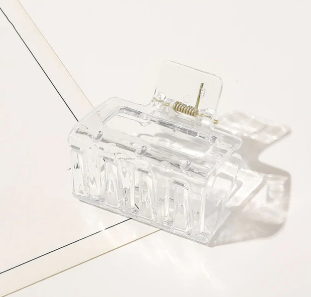 Transparent Square Hair Clip