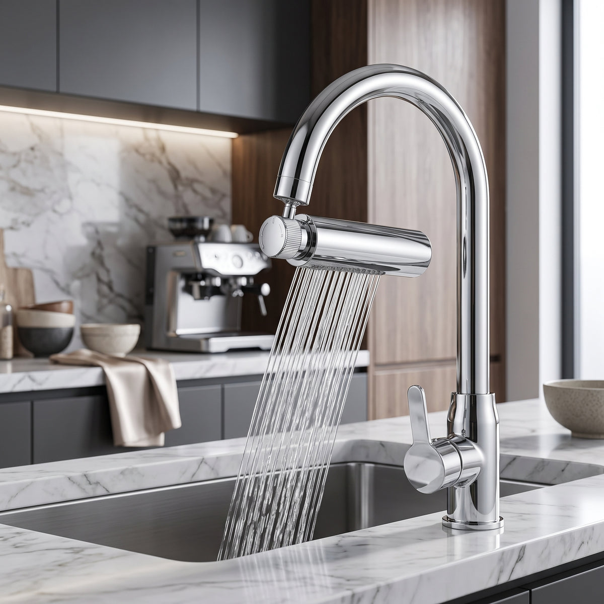 4 In 1 Adjustable Sink Faucet