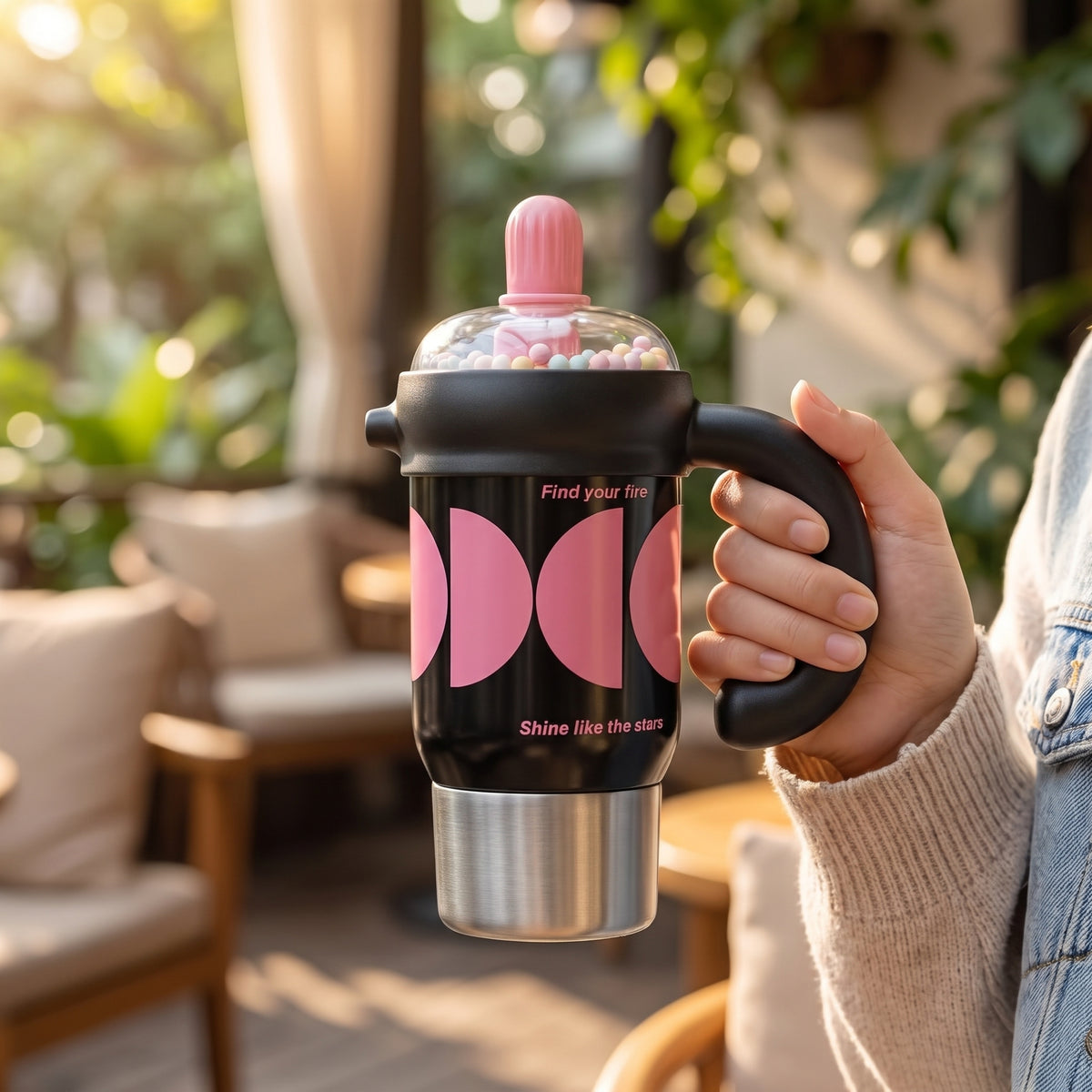Stainless Steel Bubble Travel Tumbler 750ML