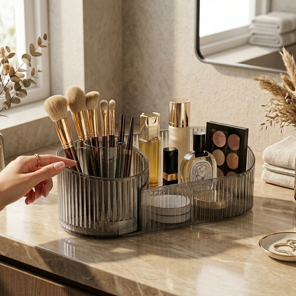 Luxury 360 Rotating Cosmetic Storage Tray