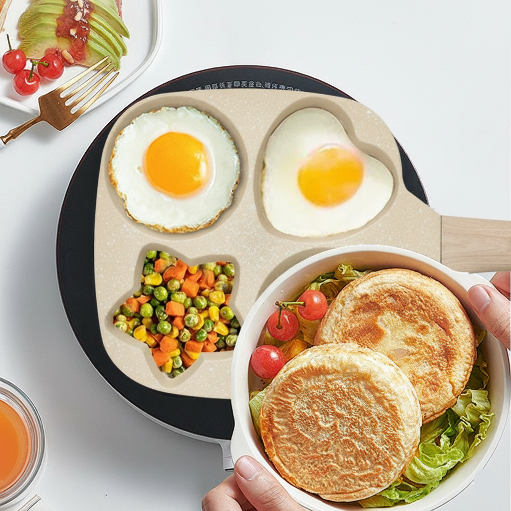 4 Portion Marble Coated Frying Pan