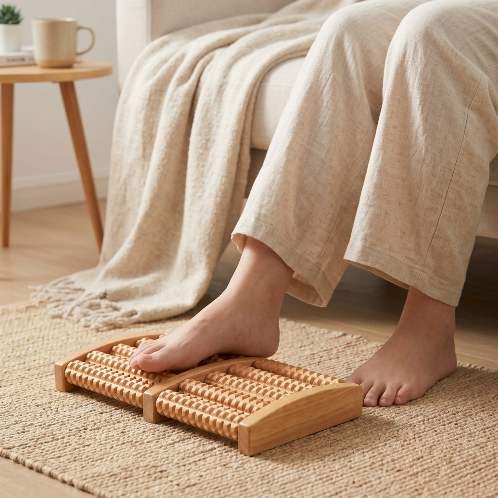 Portable Wooden Foot Massage Roller