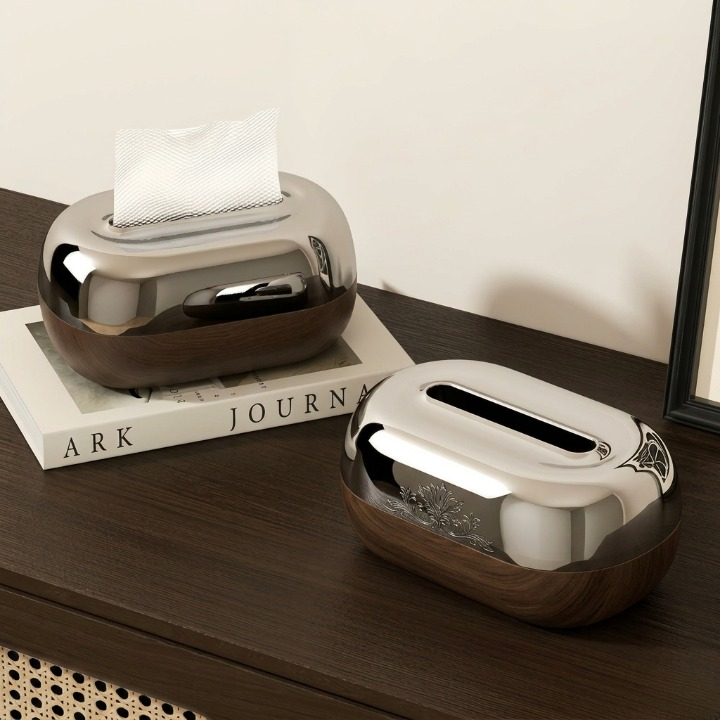 Luxury Steel Spring Tissue Box