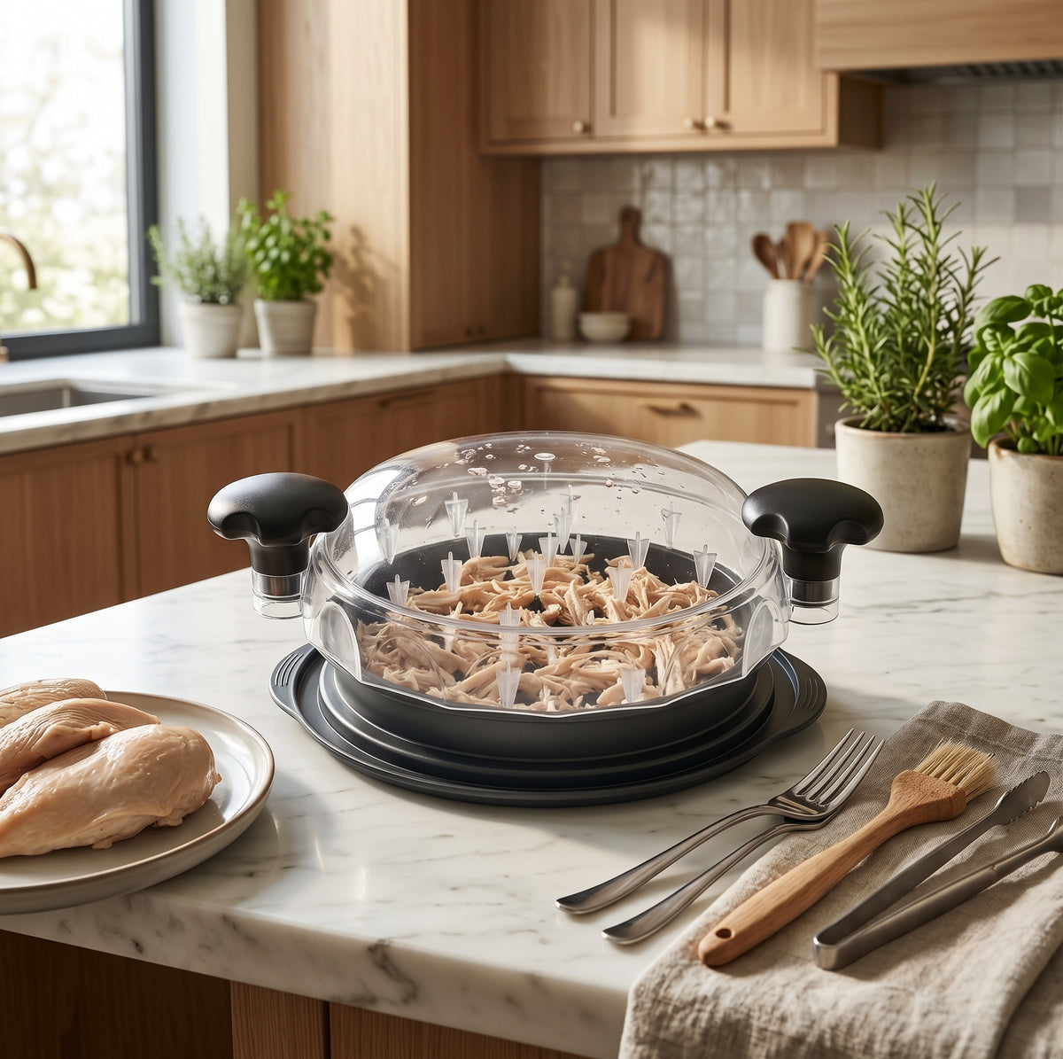 Manual Chicken Meat Shredder