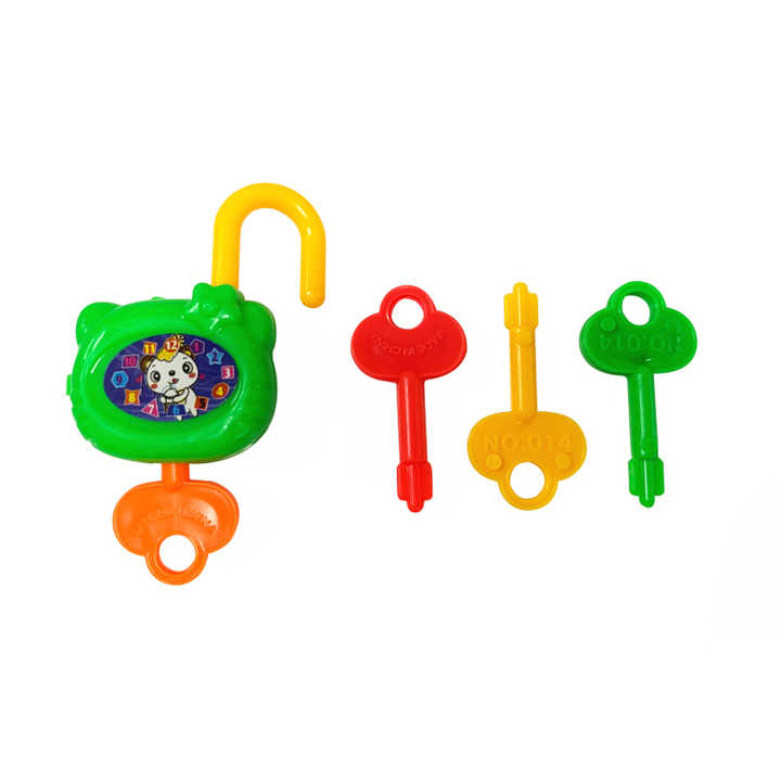 5Pcs/Set Mini Colorful Plastic Lock with Key