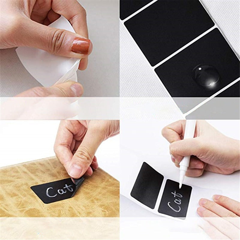 Blackboard Labels Waterproof PVC Self-Adhesive Stickers