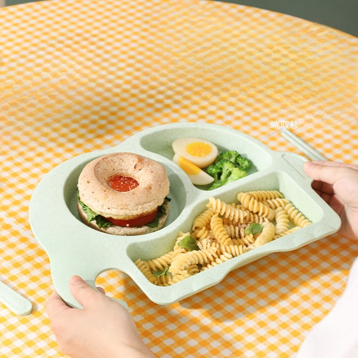 Elephant Shaped 3 compartment Plate