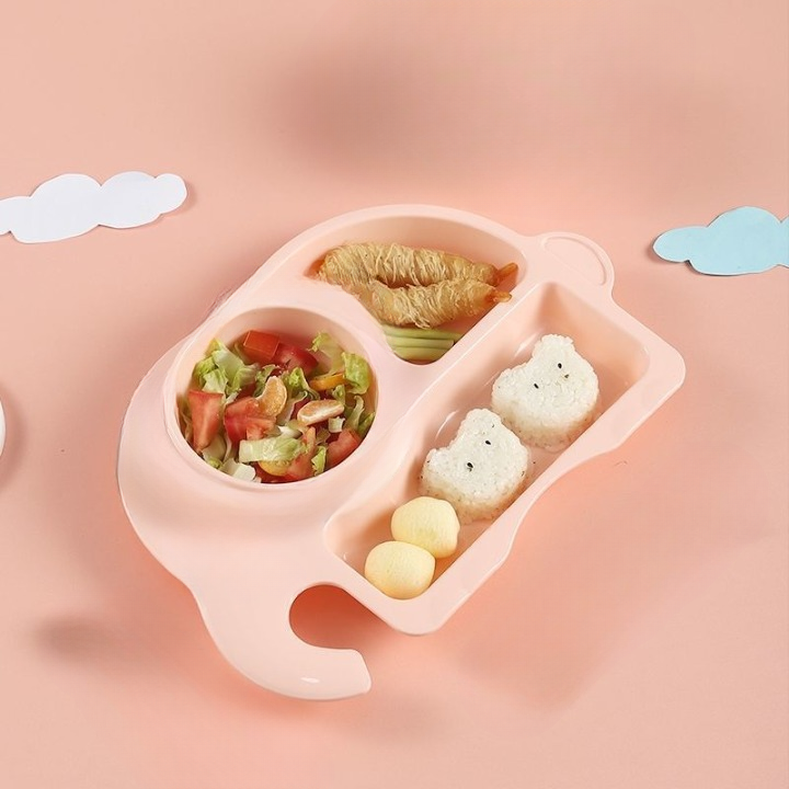 Elephant Shaped 3 compartment Plate