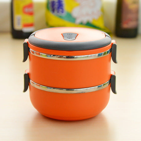 2 Layer Stainless Steel Lunch Box
