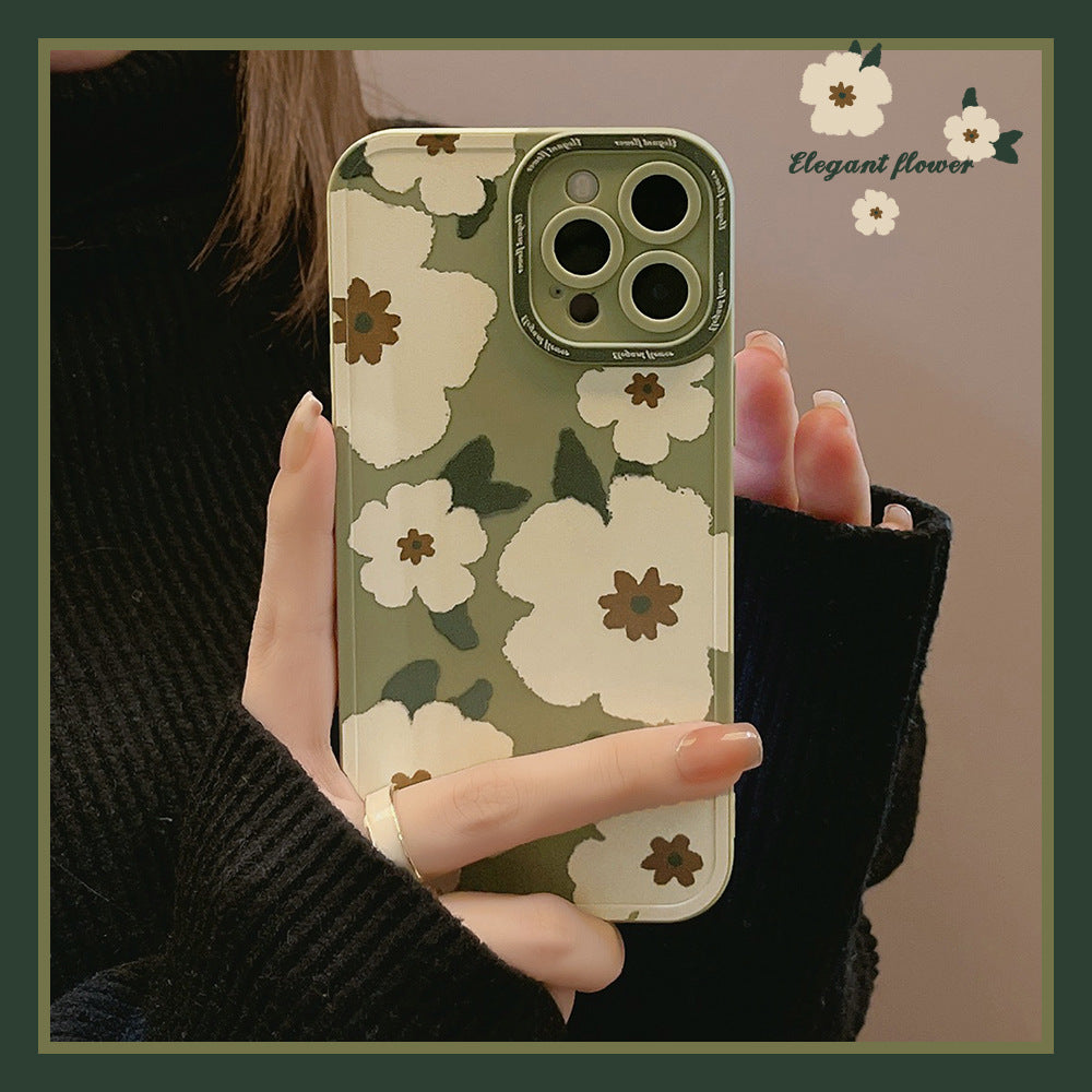 Green Flower Design - iPhone Case