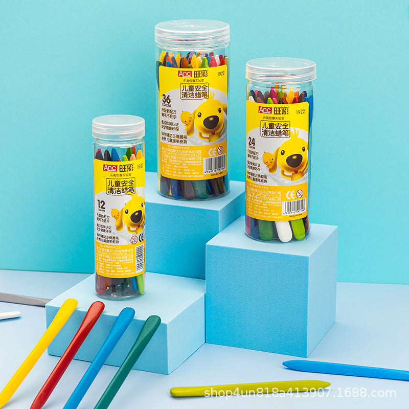 12pcs Plastic Crayons Set With Jar