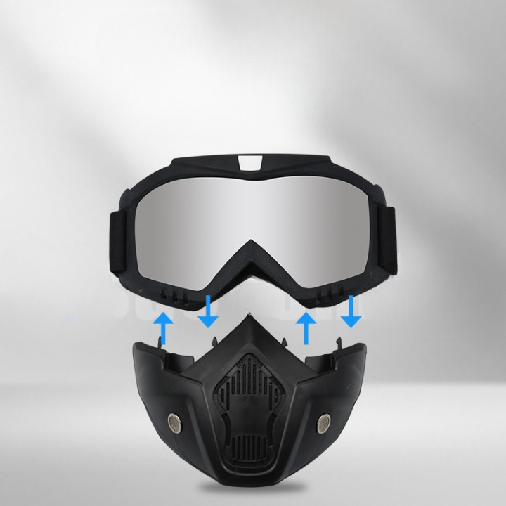 Full Face Protective Mask And Sand Splash Dust Goggles