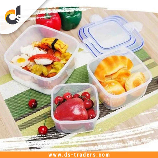Pack of 3 -  Air Tight Food Container Box
