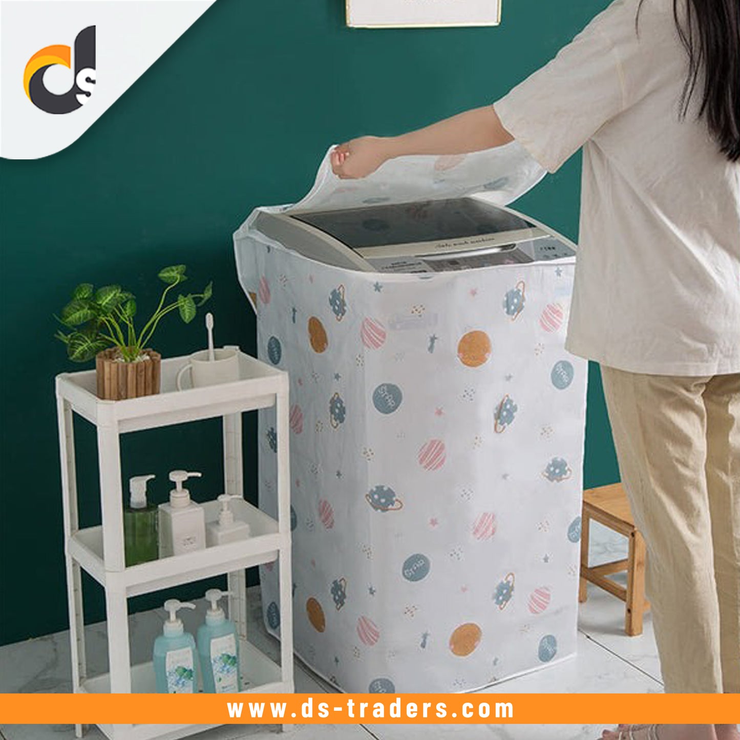 Single Washing Machine Dust Proof Cover