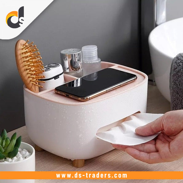 Multifunctional Tissue Box and Organizer