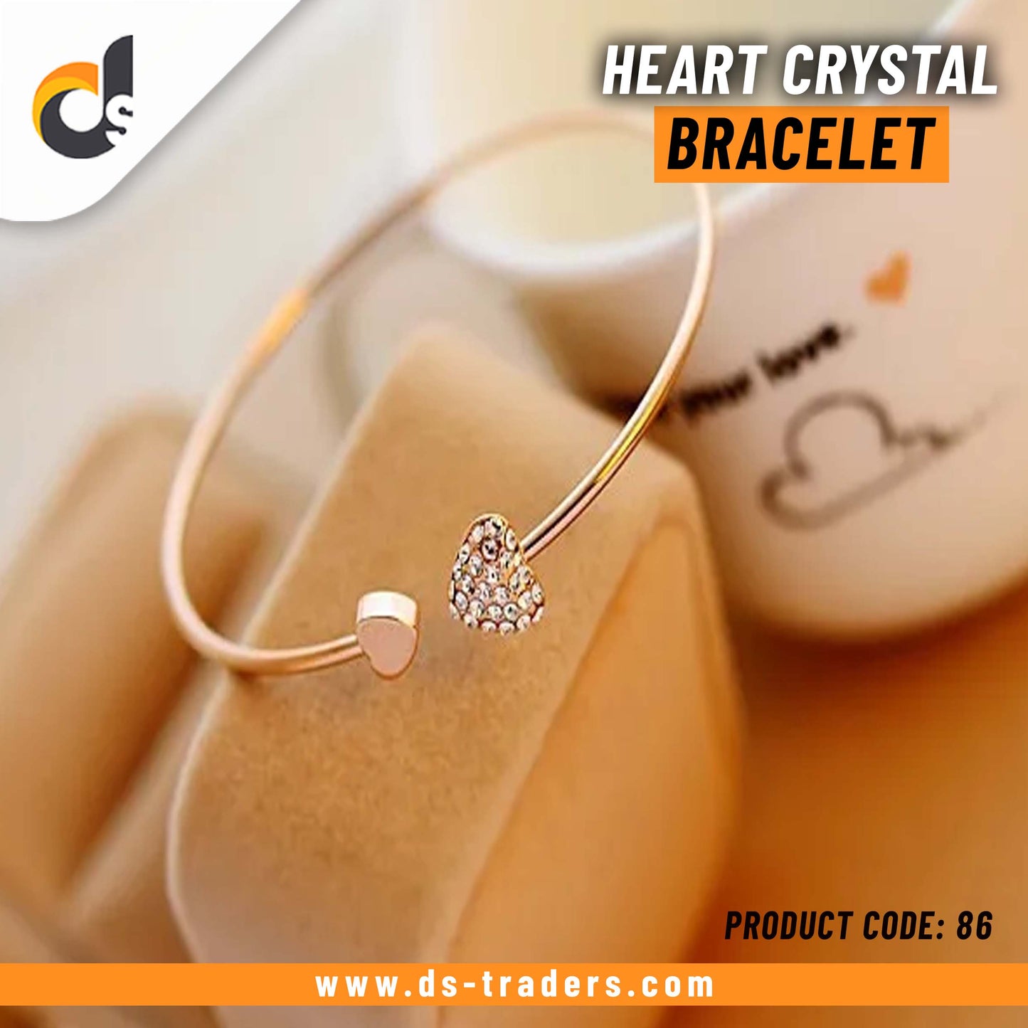 Heart Crystal Bracelet
