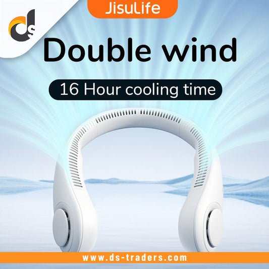 USB Rechargeable Portable Bladeless Neck Fan.