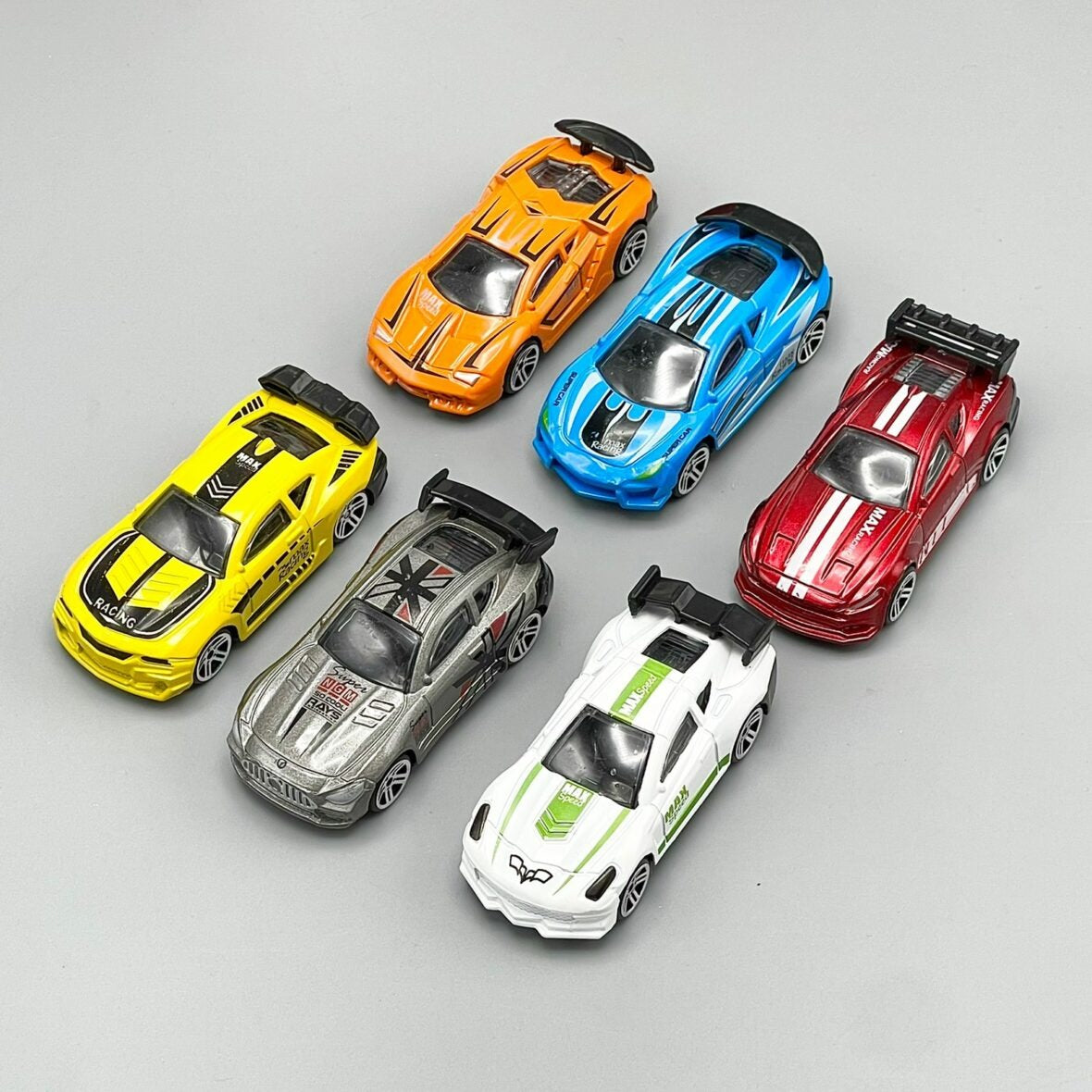 Pack Of 6 - Multi-Color Sports Racing Cars Kids Toy