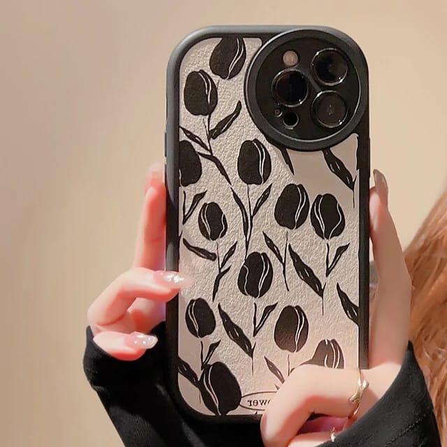 Attractive Black Tulip - iPhone Case