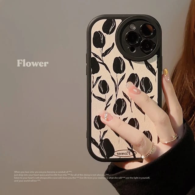 Attractive Black Tulip - iPhone Case