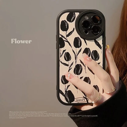Attractive Black Tulip - iPhone Case