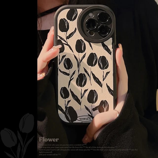 Attractive Black Tulip - iPhone Case