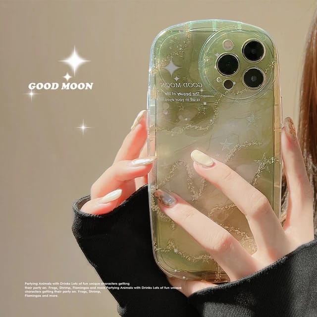 Elegant Emerald Lake Design - iPhone Back Case Only
