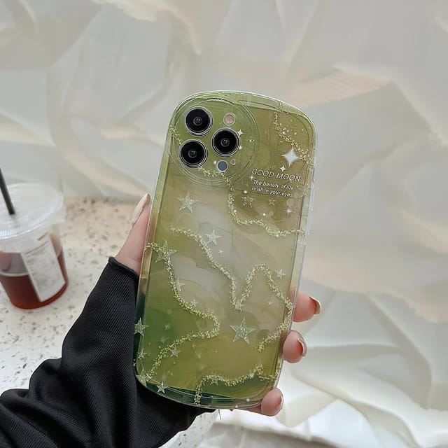 Elegant Emerald Lake Design - iPhone Back Case Only