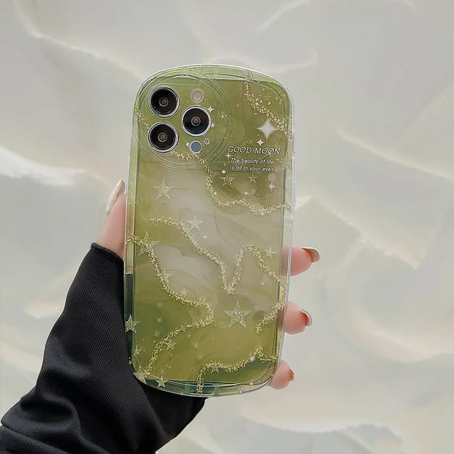 Elegant Emerald Lake Design - iPhone Back Case Only
