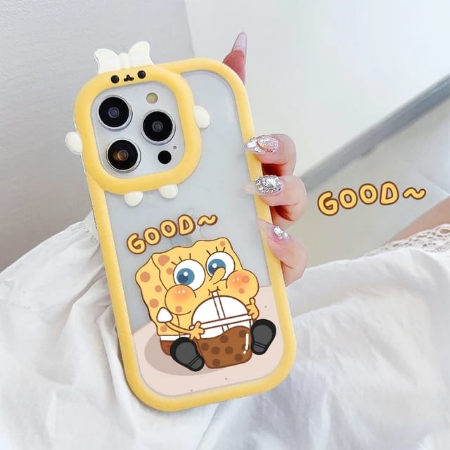 Cute Sponge Bob Design - iPhone Back Case Only