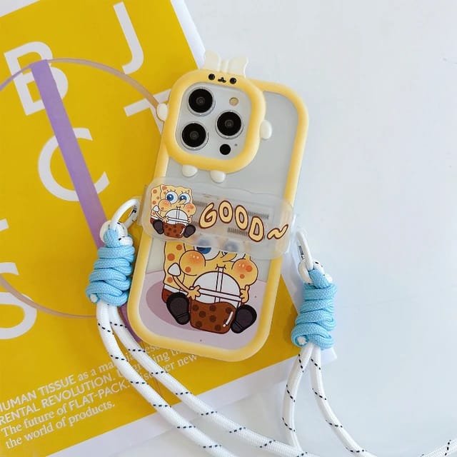 Cute Sponge Bob Design - iPhone Back Case Only